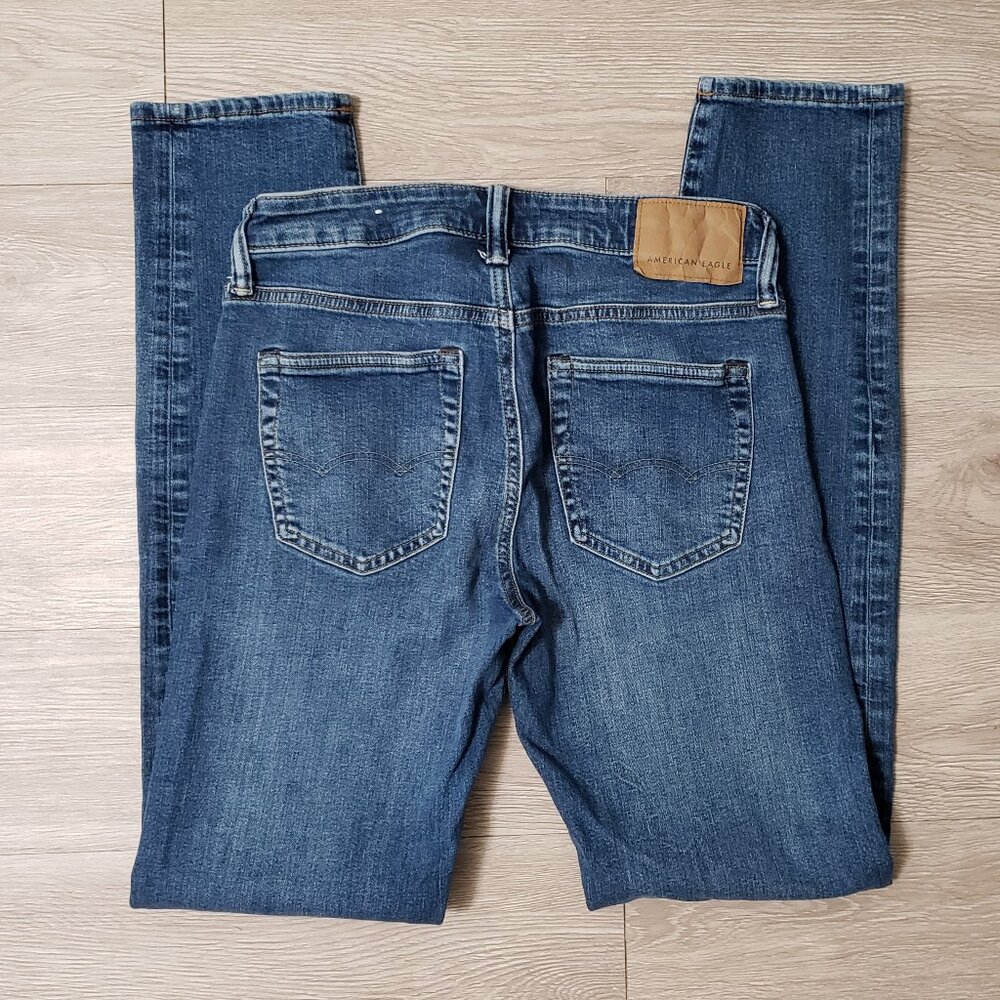 Men's American Eagle Athletic Skinny fit blue jeans size 30 x 34 AirFlex